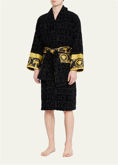 versace yellow robe|versace unisex barocco sleeve robe.